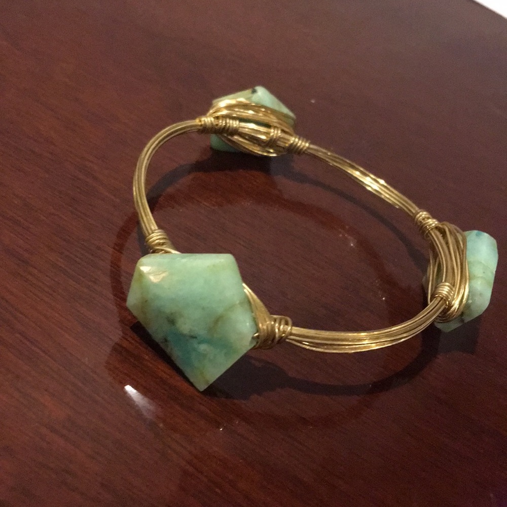 Wire Wrapped Stone Bracelet